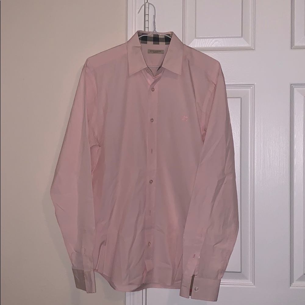 Burberry Button Down- Stretch Cotton Poplin Shirt